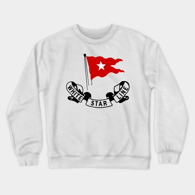 Titanic White Star Line Crewneck Sweatshirt by klance